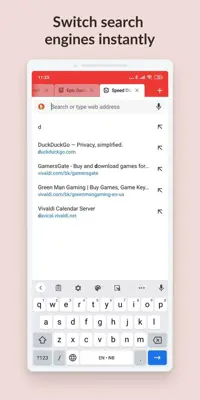 Vivaldi android App screenshot 3